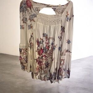 Oddy 1x Floral Bohemian Blouse